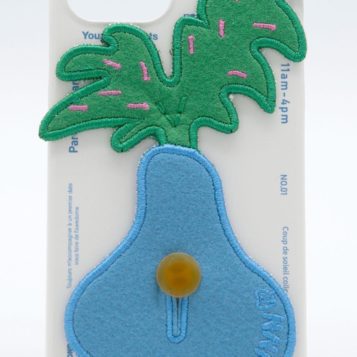 세컨드유니크네임(SECOND UNIQUE NAME) SUN CASE PLANTS PATCH BLUE