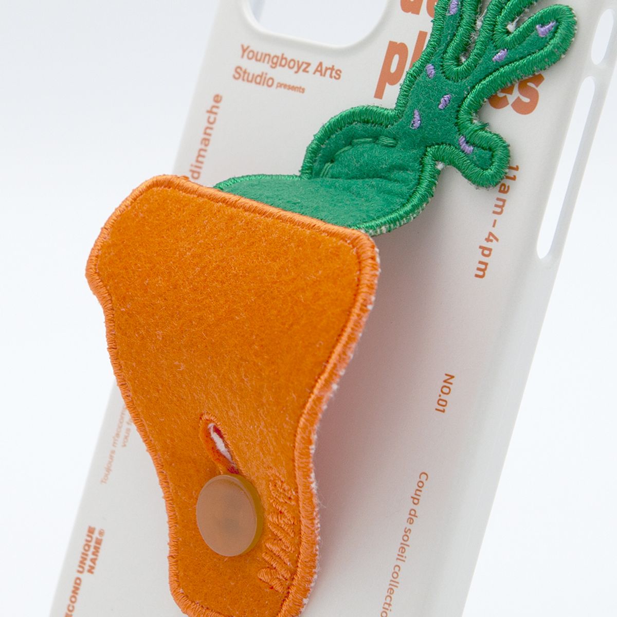 세컨드유니크네임(SECOND UNIQUE NAME) SUN CASE PLANTS PATCH ORANGE