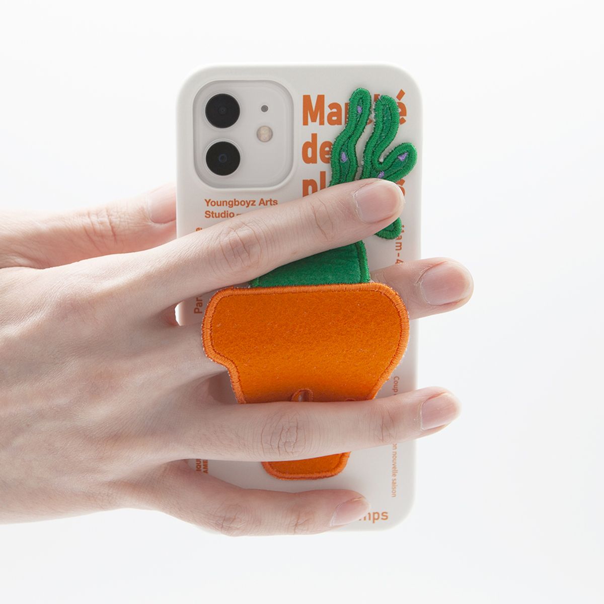 세컨드유니크네임(SECOND UNIQUE NAME) SUN CASE PLANTS PATCH ORANGE