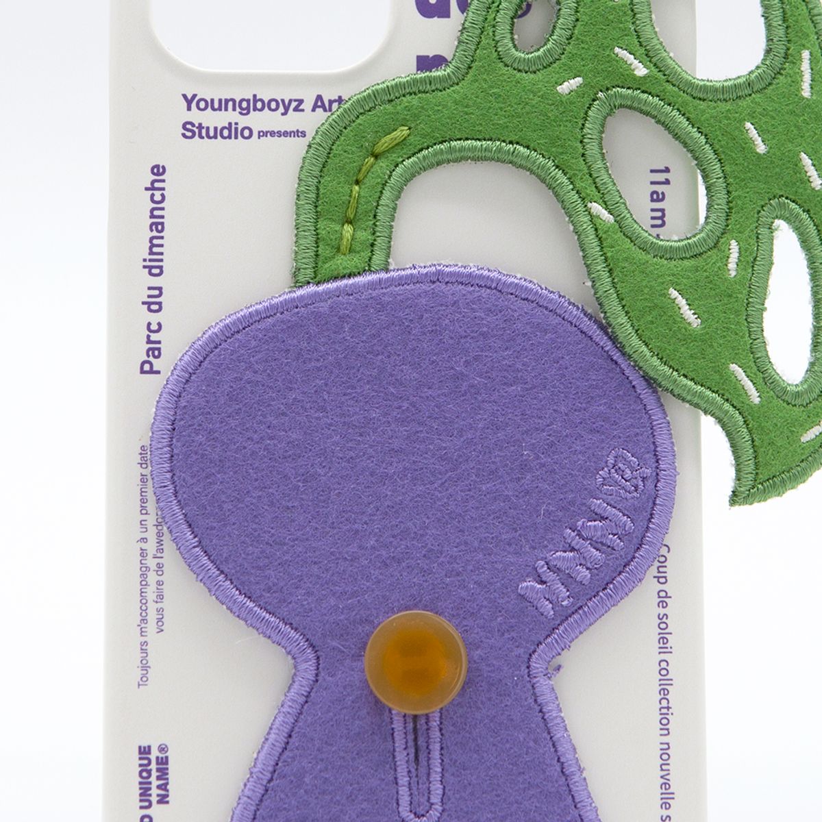 세컨드유니크네임(SECOND UNIQUE NAME) SUN CASE PLANTS PATCH PURPLE