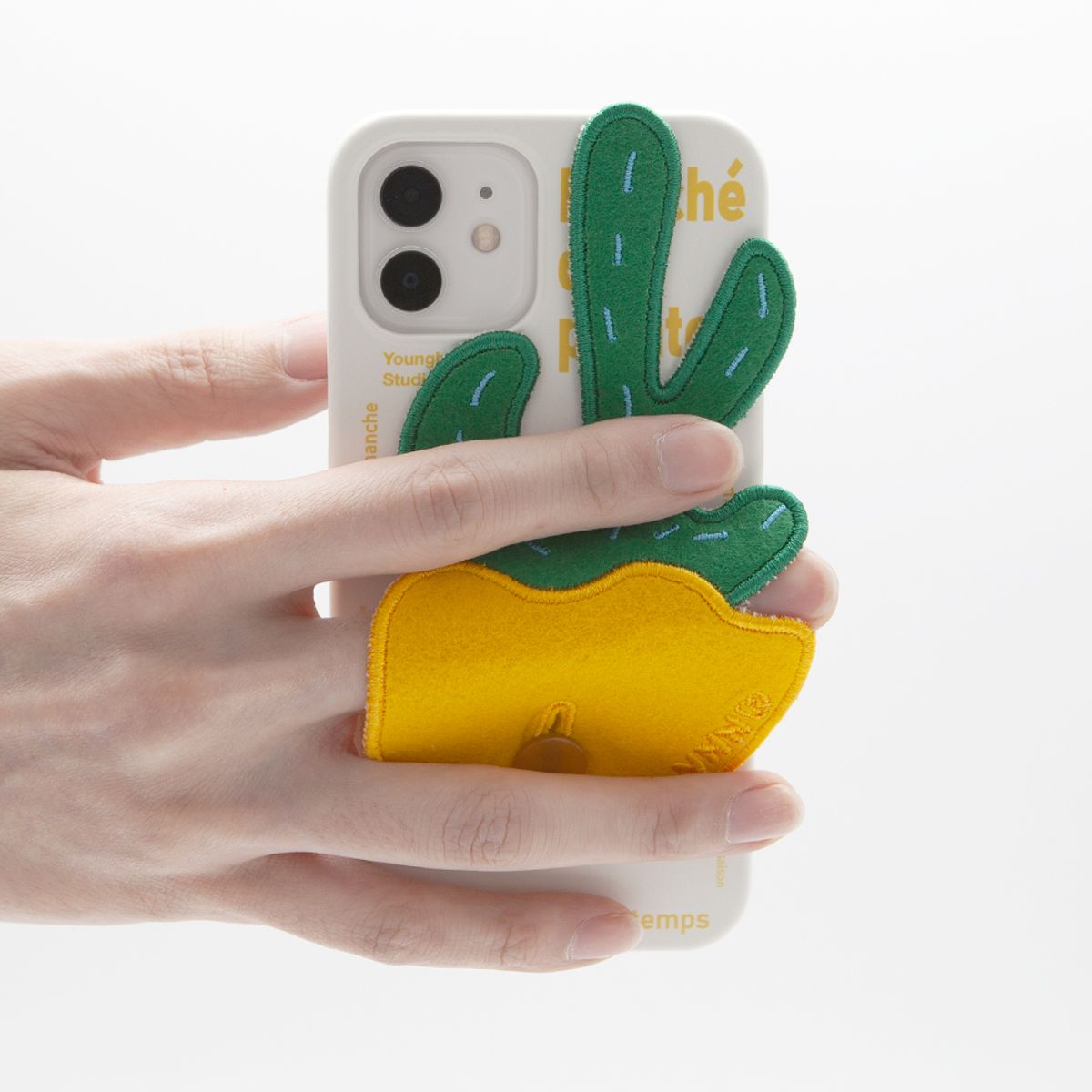 세컨드유니크네임(SECOND UNIQUE NAME) SUN CASE PLANTS PATCH YELLOW