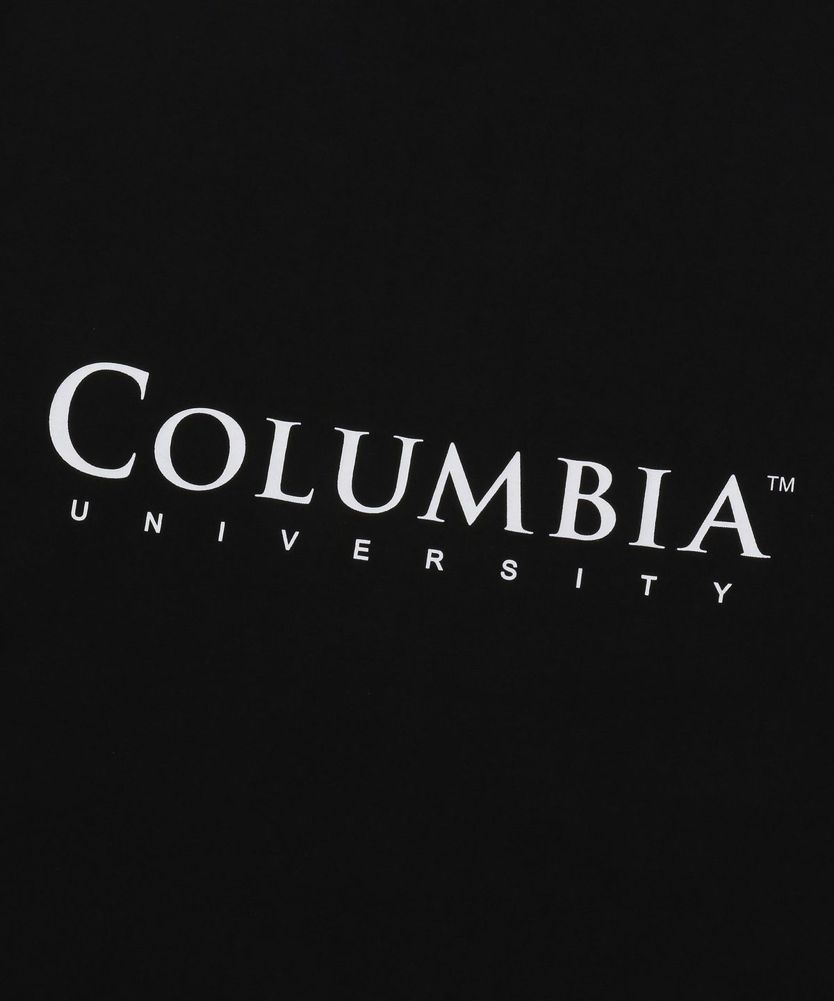 컬럼비아 유니버시티(COLUMBIA UNIVERSITY) CU SIGNITURE BIG LOGO T-SHIRTS 블랙