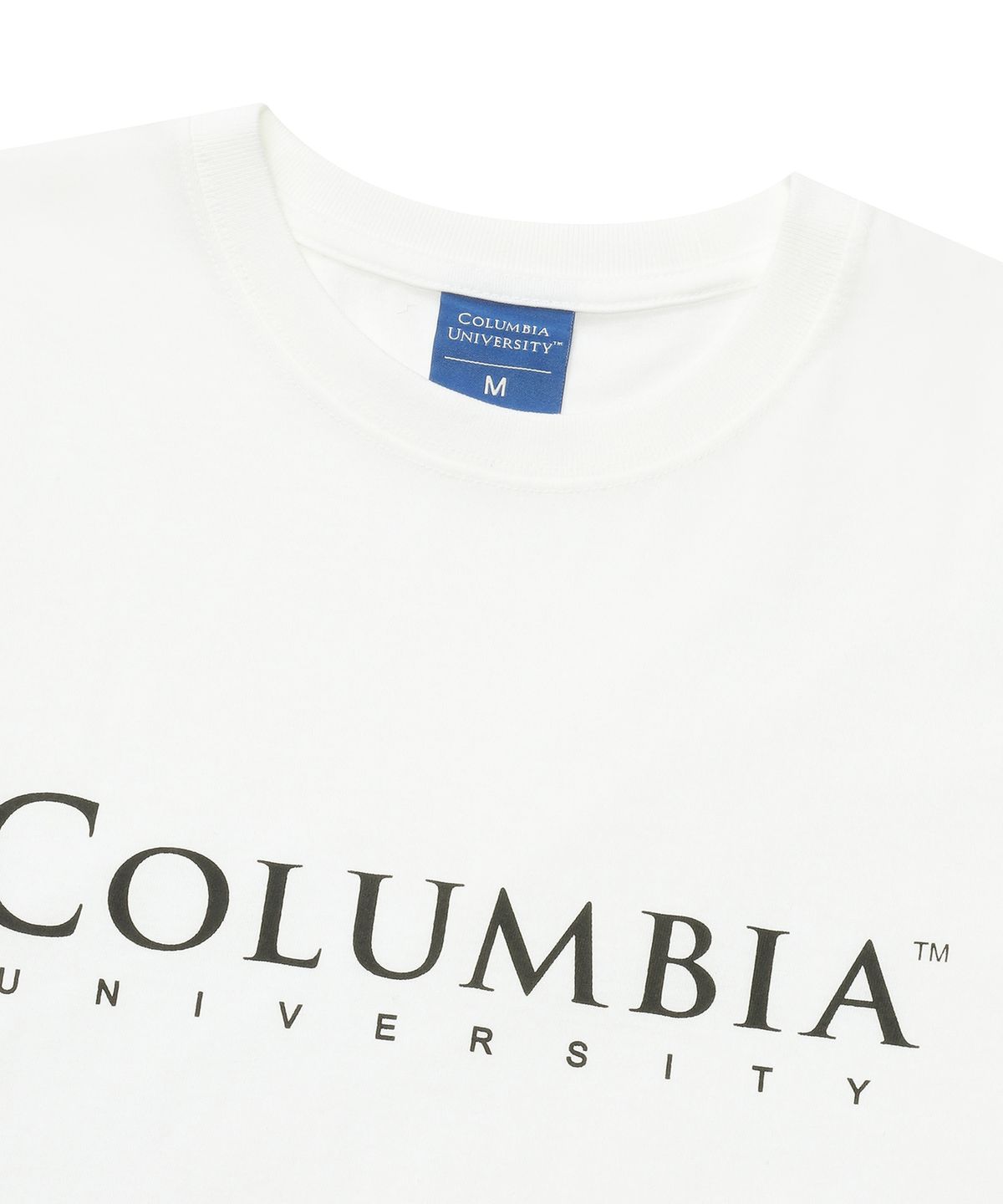 컬럼비아 유니버시티(COLUMBIA UNIVERSITY) CU SIGNITURE BIG LOGO T-SHIRTS 화이트