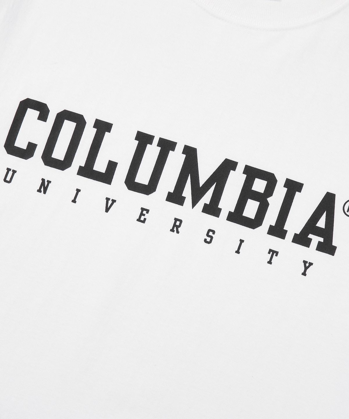컬럼비아 유니버시티(COLUMBIA UNIVERSITY) CU YEAR LOGO T-SHIRTS 화이트