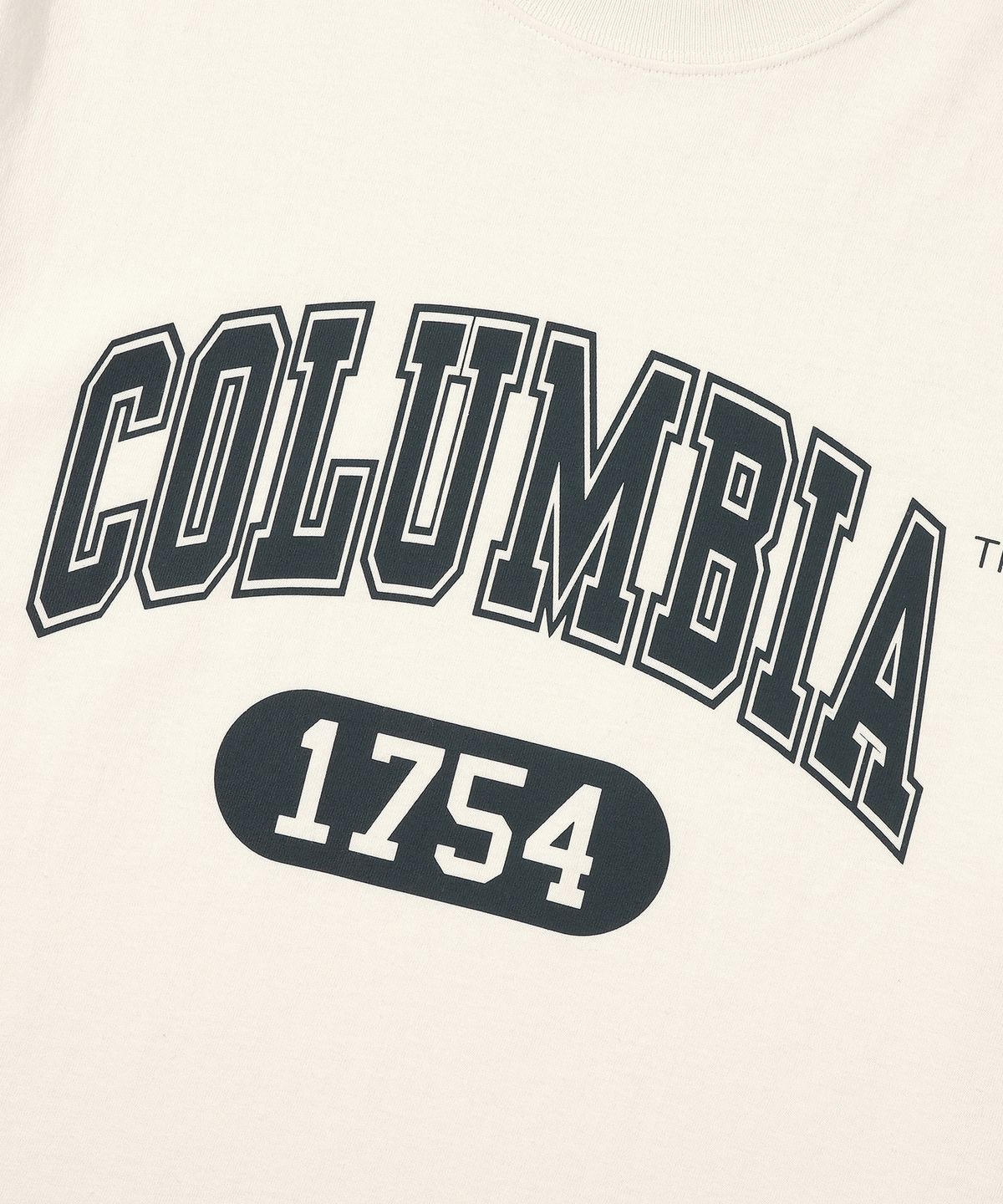 컬럼비아 유니버시티(COLUMBIA UNIVERSITY) CU 1754 ARCH LOGO T-SHIRTS 크림