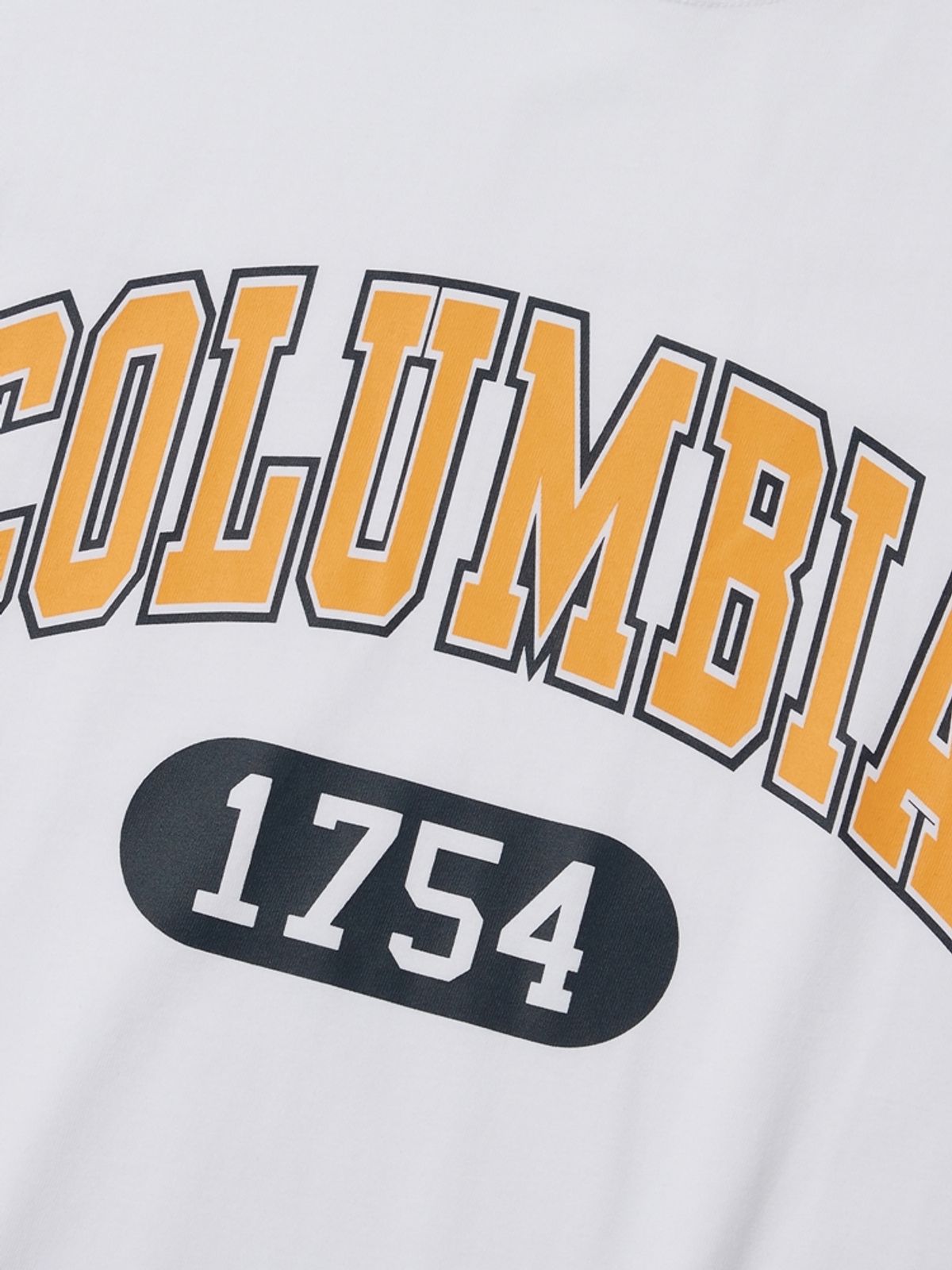 컬럼비아 유니버시티(COLUMBIA UNIVERSITY) CU 1754 ARCH LOGO T-SHIRTS 화이트
