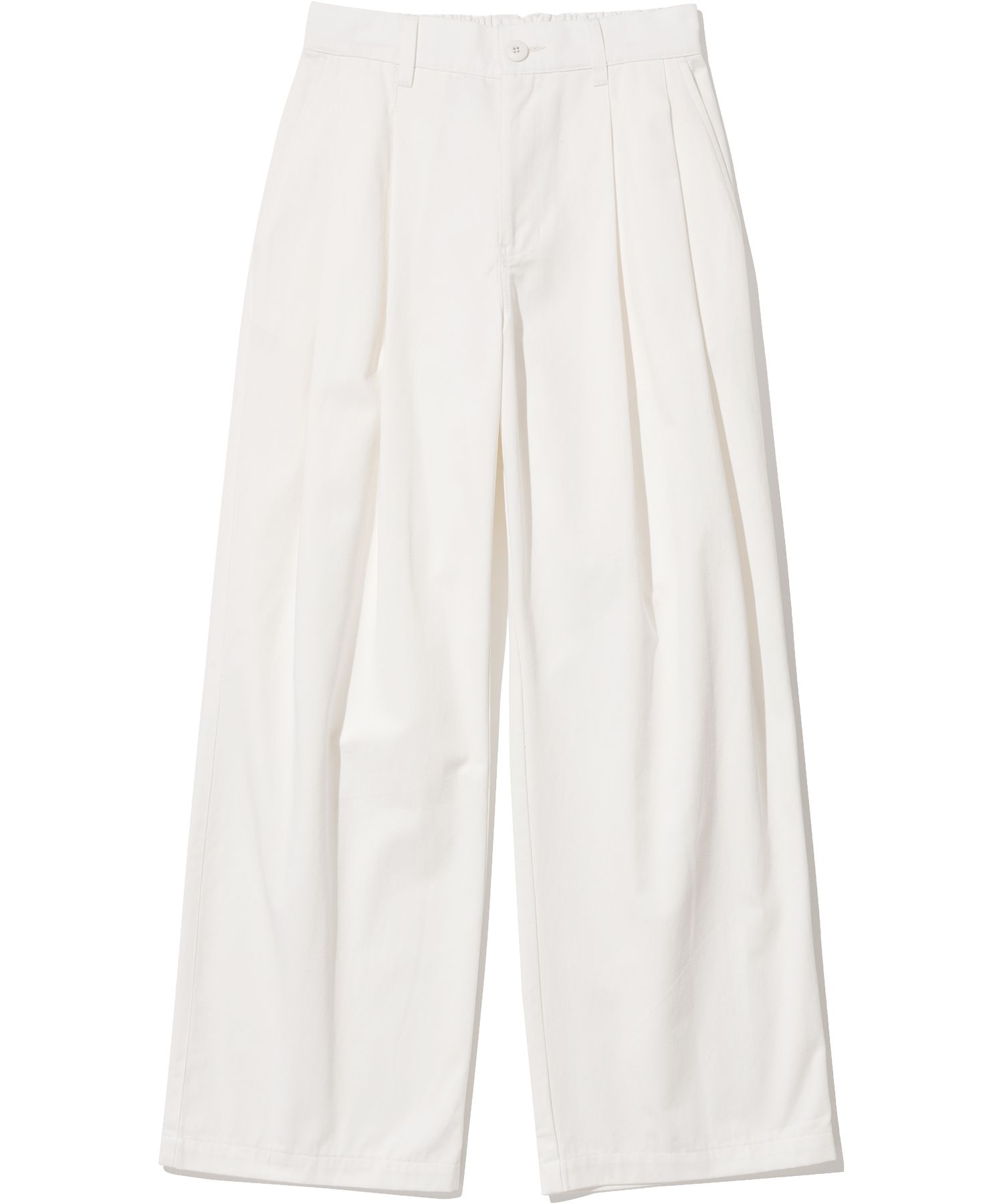 パンツ NOT4NERD TR Two Tuck Wide Pants Ivory PT063IV MUSINSA | NOT4NERD Two Tuck Wide Cotton Pants - Ivory