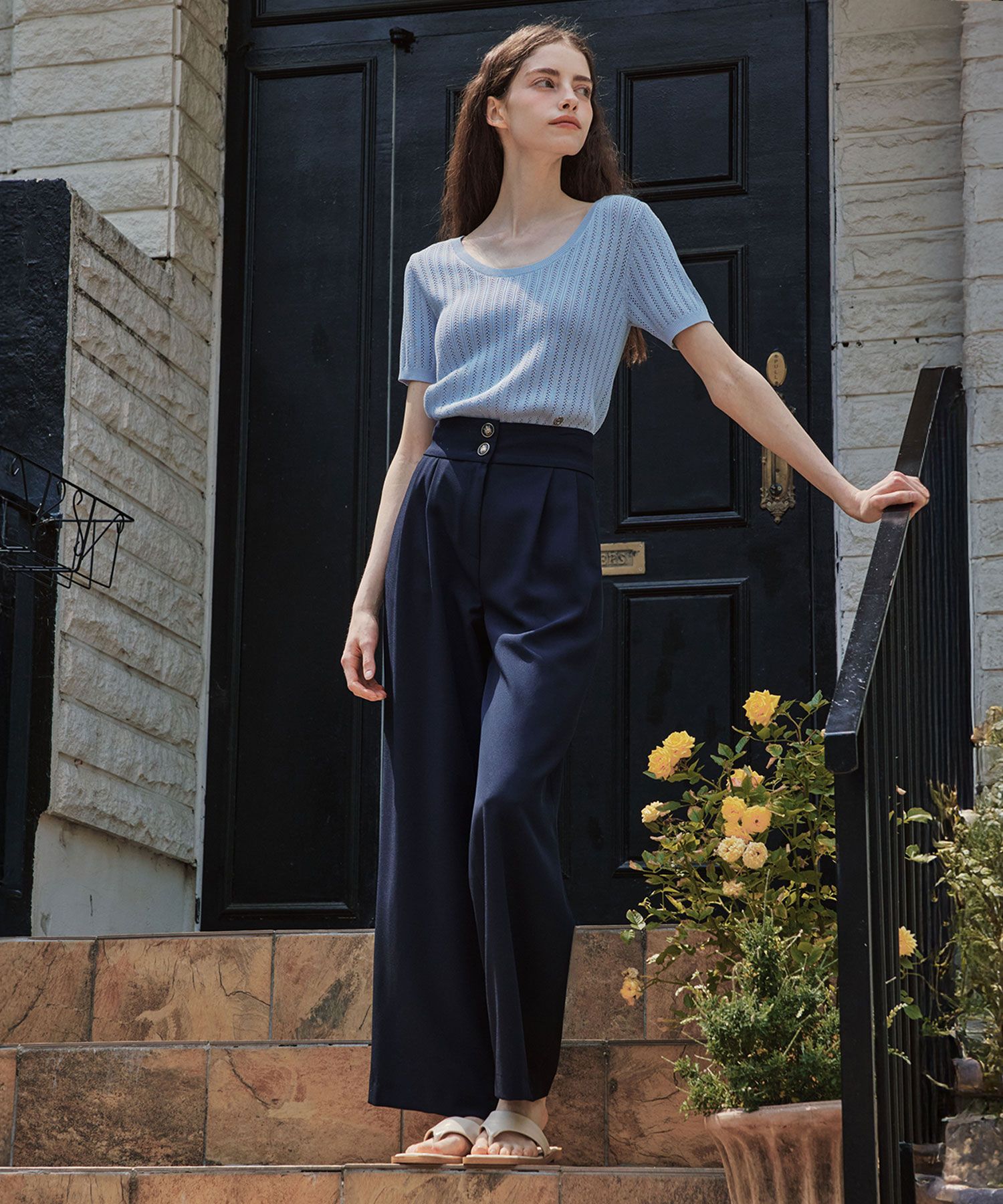 【NONCODE】Pura Wide Pintuck Slacks MUSINSA | ZERO STREET [2 Colors] Wide Pintuck Pants