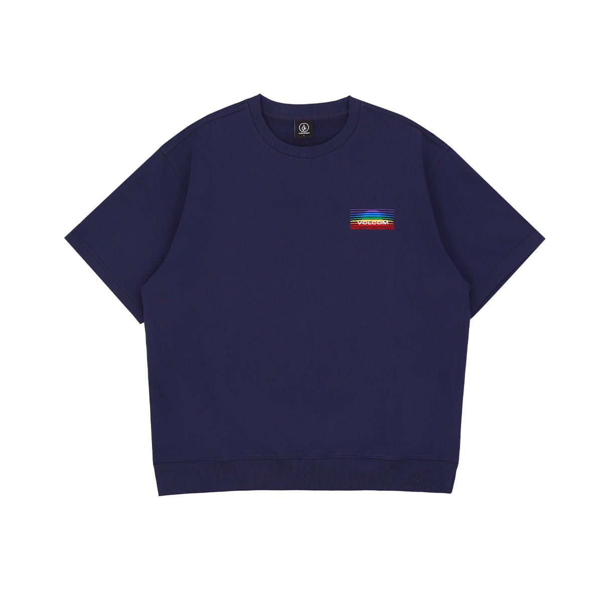 볼컴(VOLCOM) 레인보우 오버핏 반팔 맨투맨 티셔츠(3 COLOR)