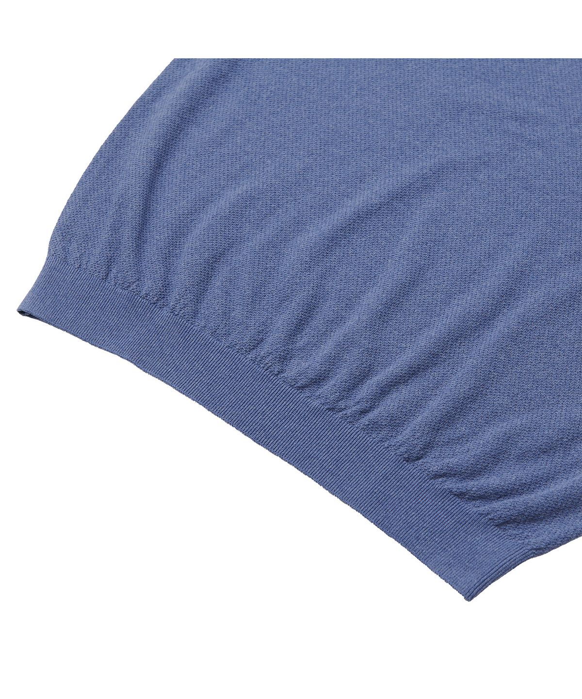 프로드셔츠(PRODESHIRT) 빈티지 린넨 피케 폴로 니트 (인디고 블루)
