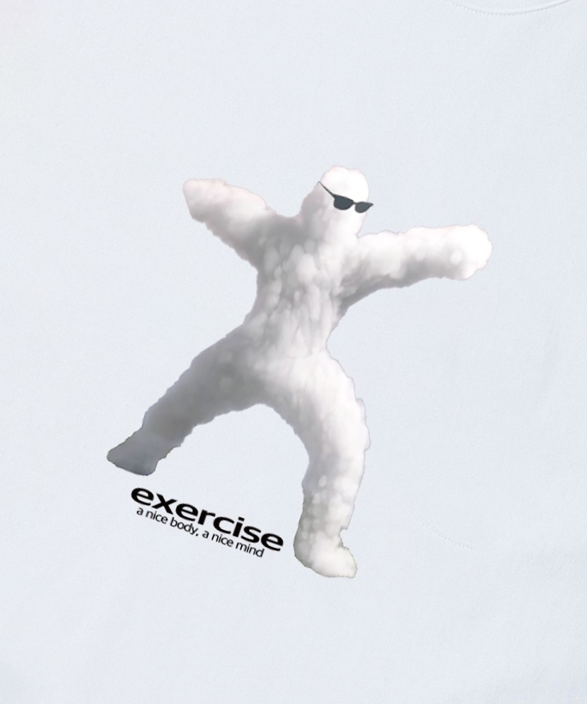 엑서사이즈(EXERCISE) Athletic Cloud T-SHIRT_WHITE