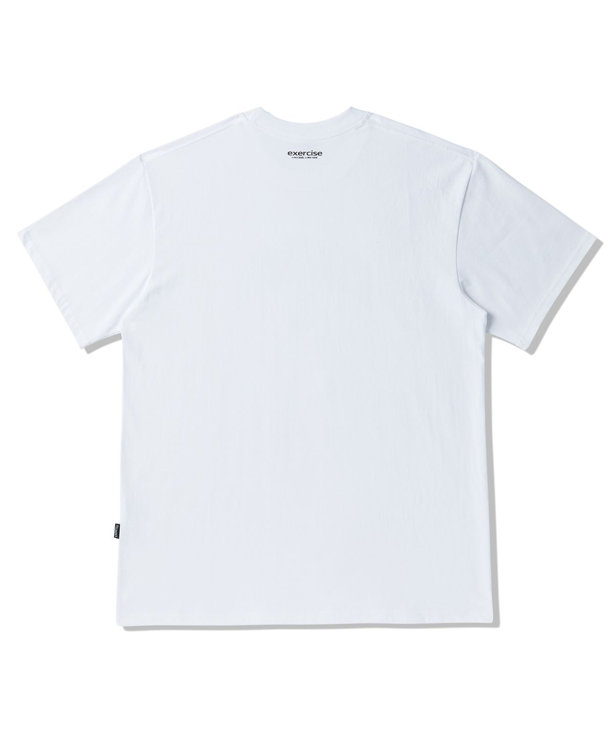 엑서사이즈(EXERCISE) E.X.R Childish Logo T-SHIRT_WHITE