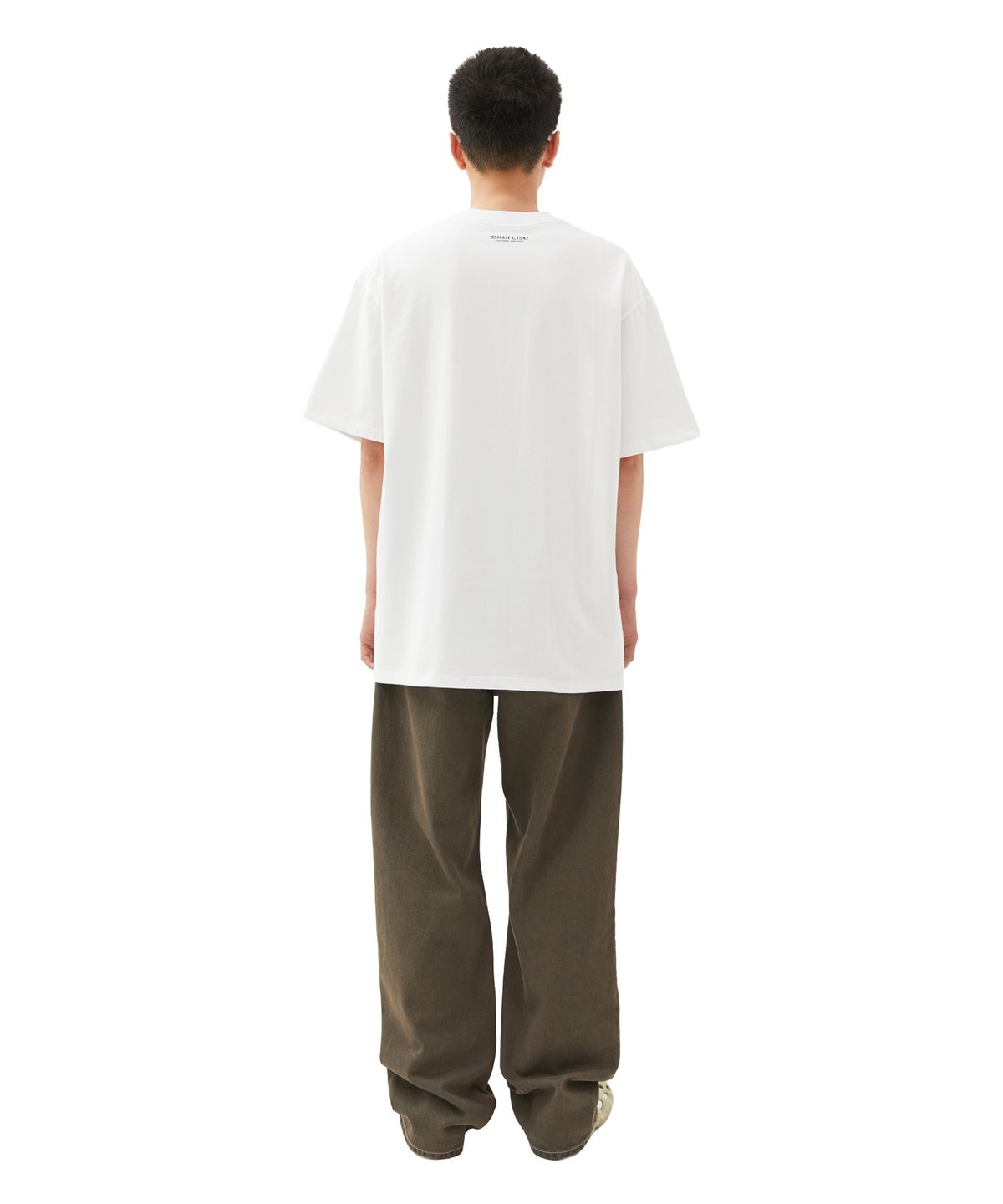 엑서사이즈(EXERCISE) E.X.R Childish Logo T-SHIRT_WHITE