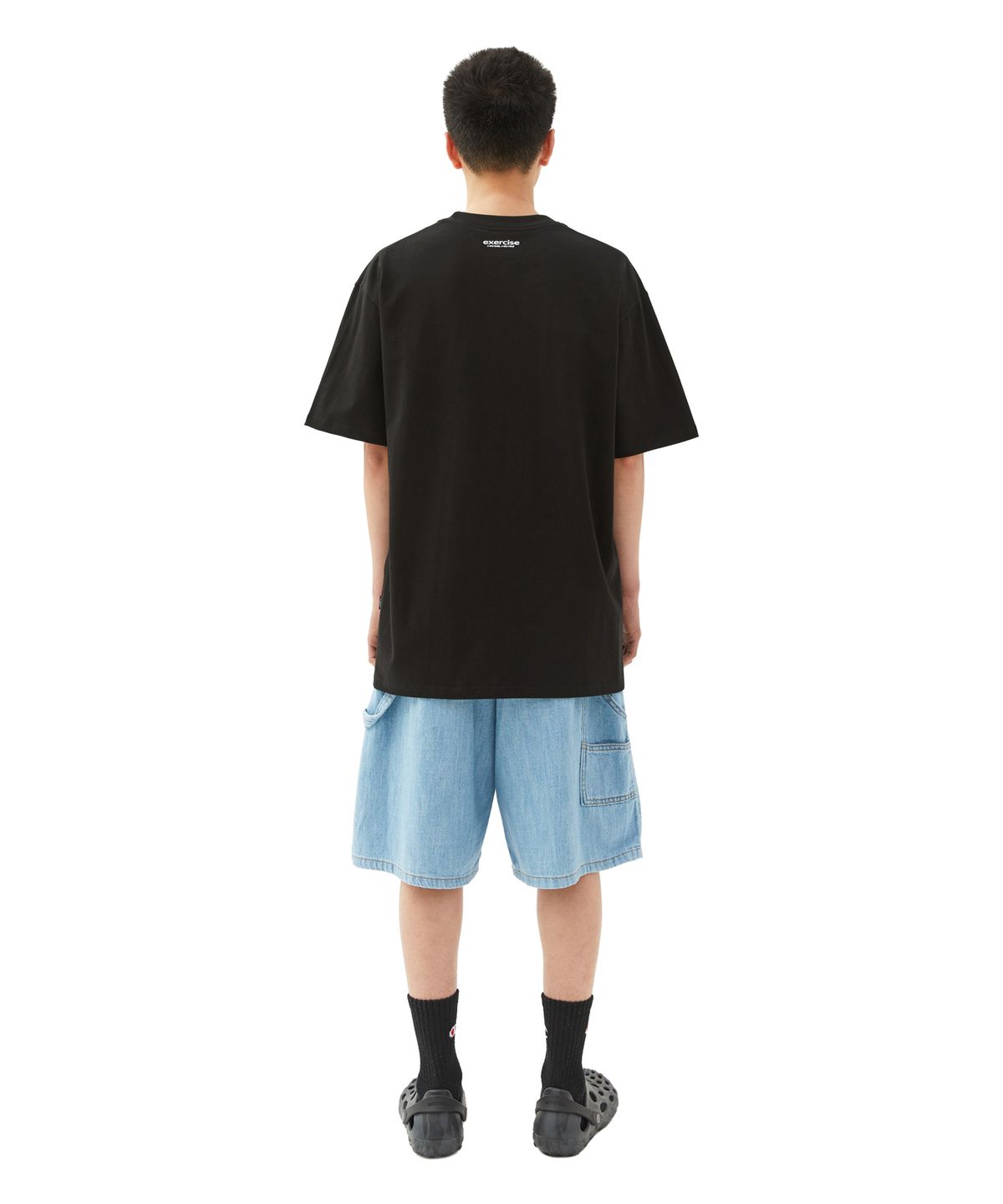 엑서사이즈(EXERCISE) E.X.R Childish Logo T-SHIRT_BLACK
