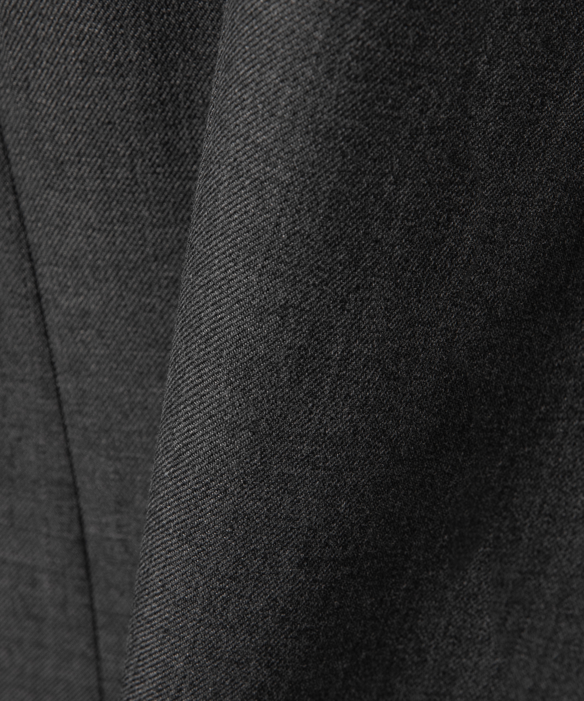 넌블랭크(NONBLANK) 세미 와이드 핏 울 슬랙스_DARK GREY