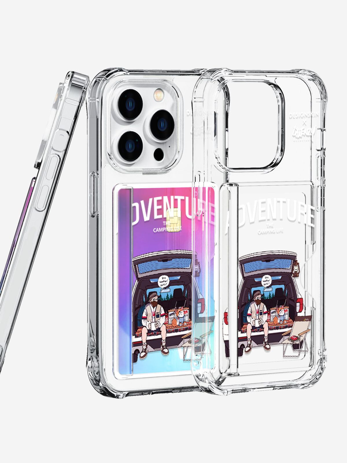 디자인스킨(DESIGNSKIN) 피닉스 프로 카드슬롯 그래픽 케이스-퀸지 어드벤쳐