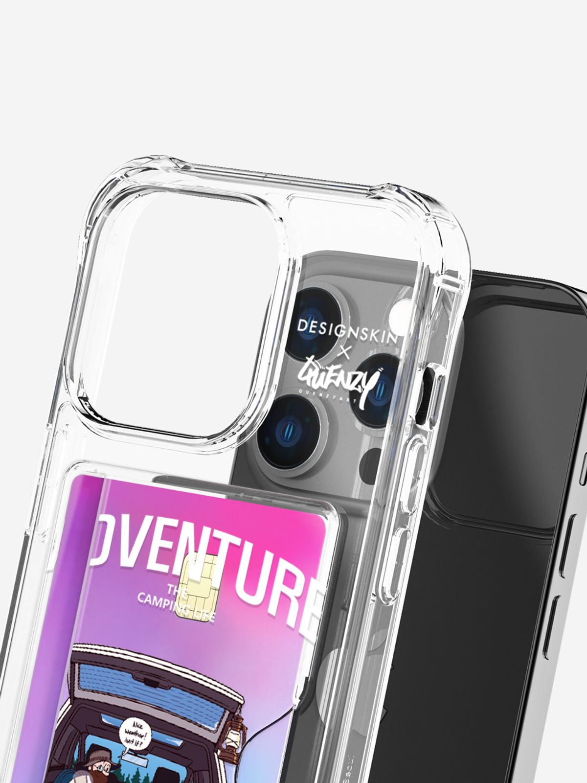 디자인스킨(DESIGNSKIN) 피닉스 프로 카드슬롯 그래픽 케이스-퀸지 어드벤쳐