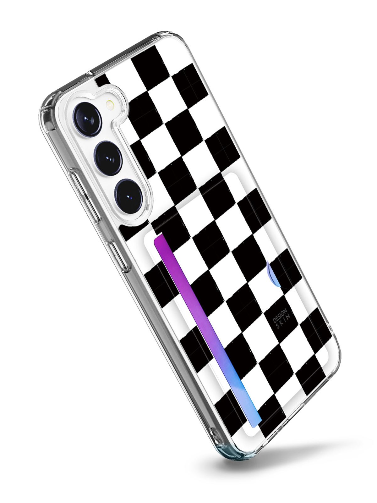 디자인스킨(DESIGNSKIN) 피닉스 프로 카드슬롯 그래픽 케이스-체커보드