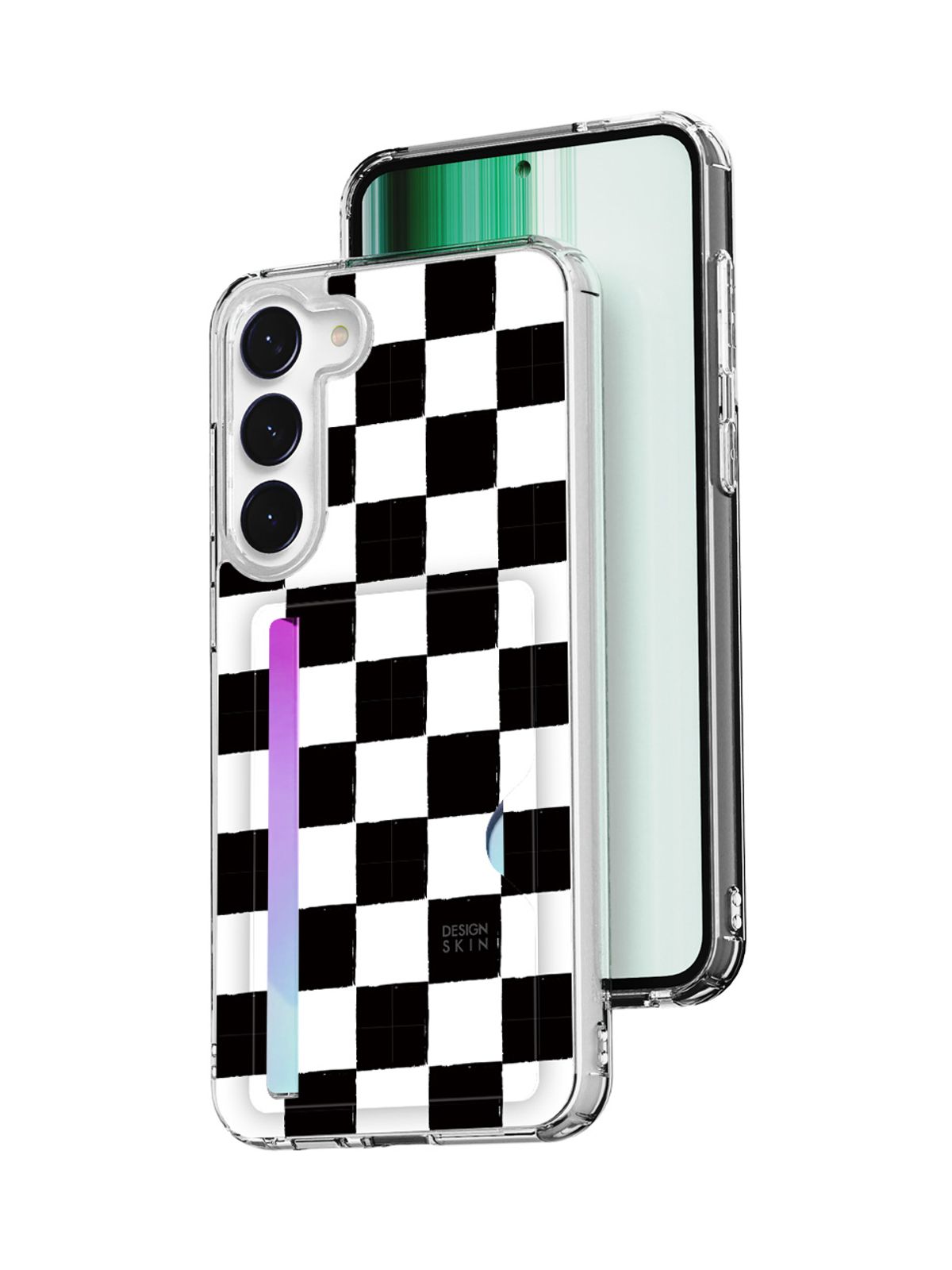 디자인스킨(DESIGNSKIN) 피닉스 프로 카드슬롯 그래픽 케이스-체커보드
