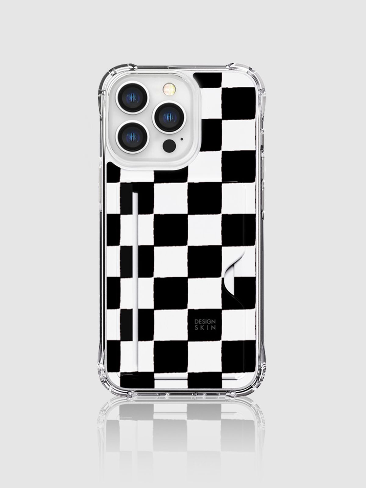 디자인스킨(DESIGNSKIN) 피닉스 프로 카드슬롯 그래픽 케이스-체커보드