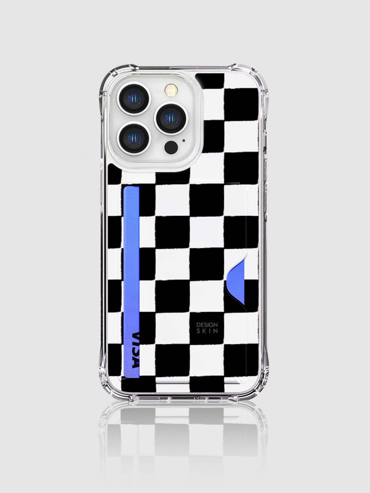 디자인스킨(DESIGNSKIN) 피닉스 프로 카드슬롯 그래픽 케이스-체커보드