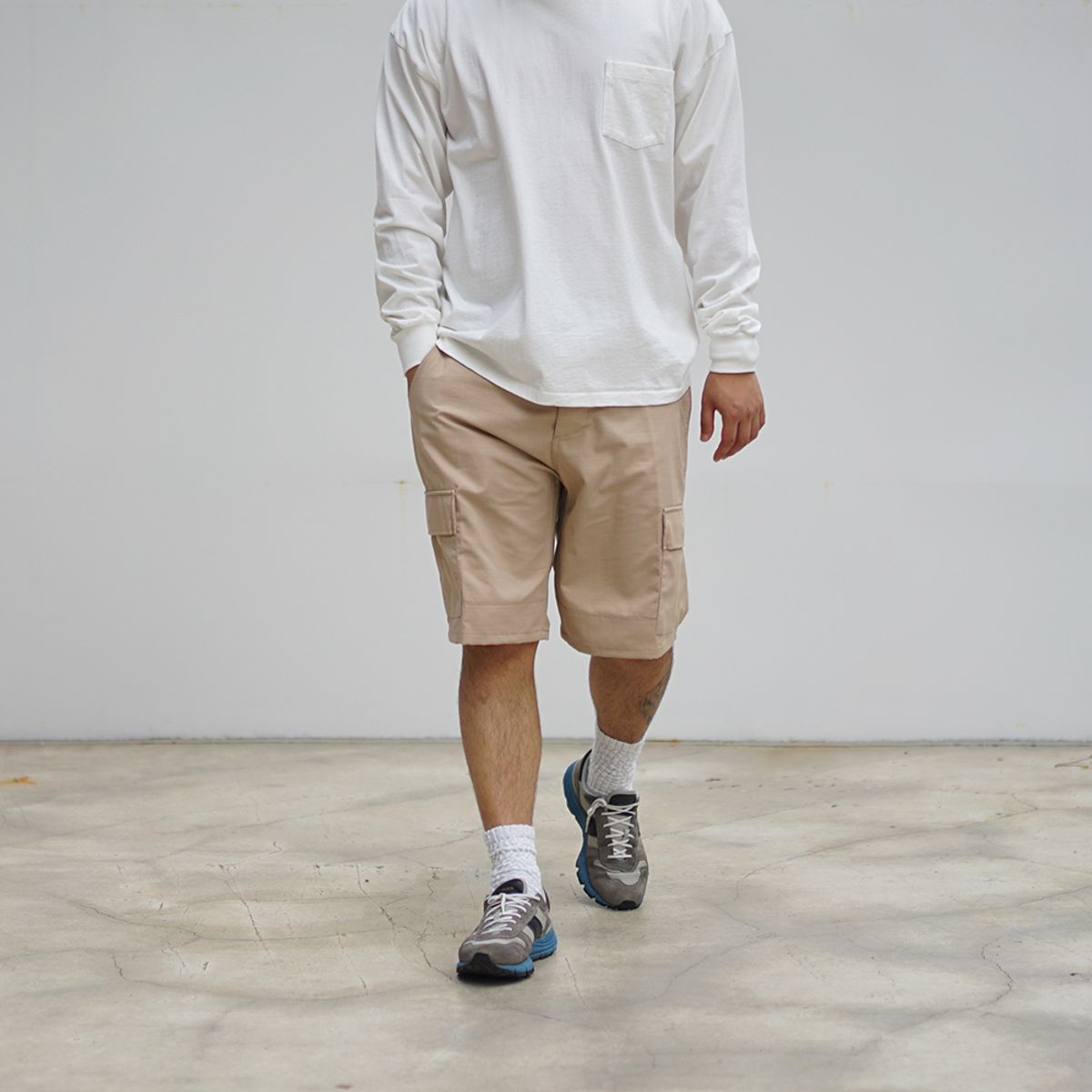 와이엠씨엘케이와이(YMCL KY) BDU Ripstop Short Pants - Khaki