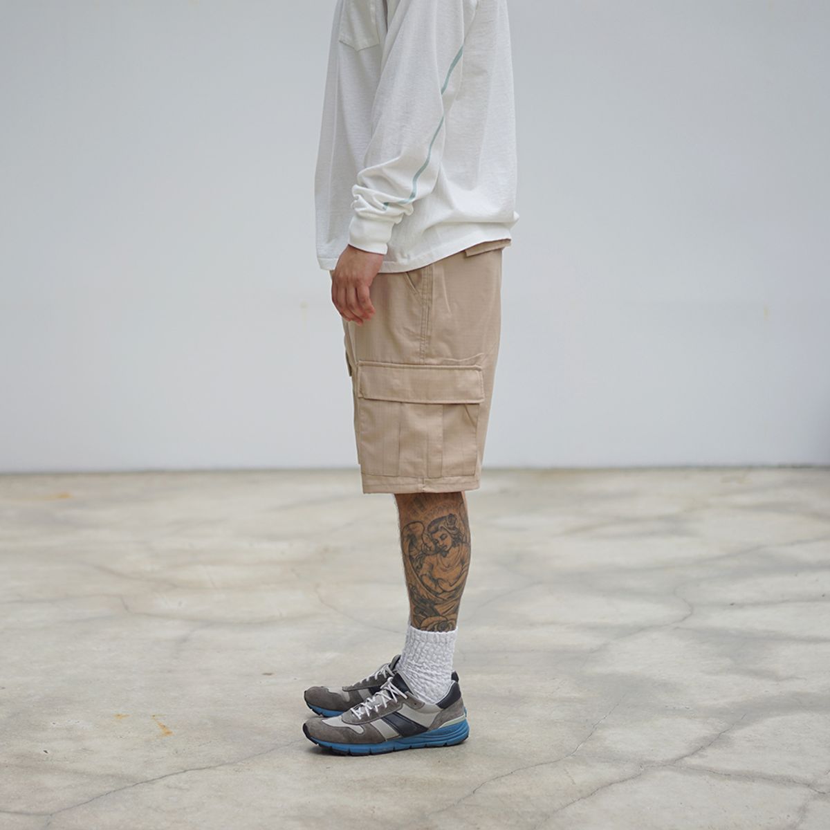 와이엠씨엘케이와이(YMCL KY) BDU Ripstop Short Pants - Khaki