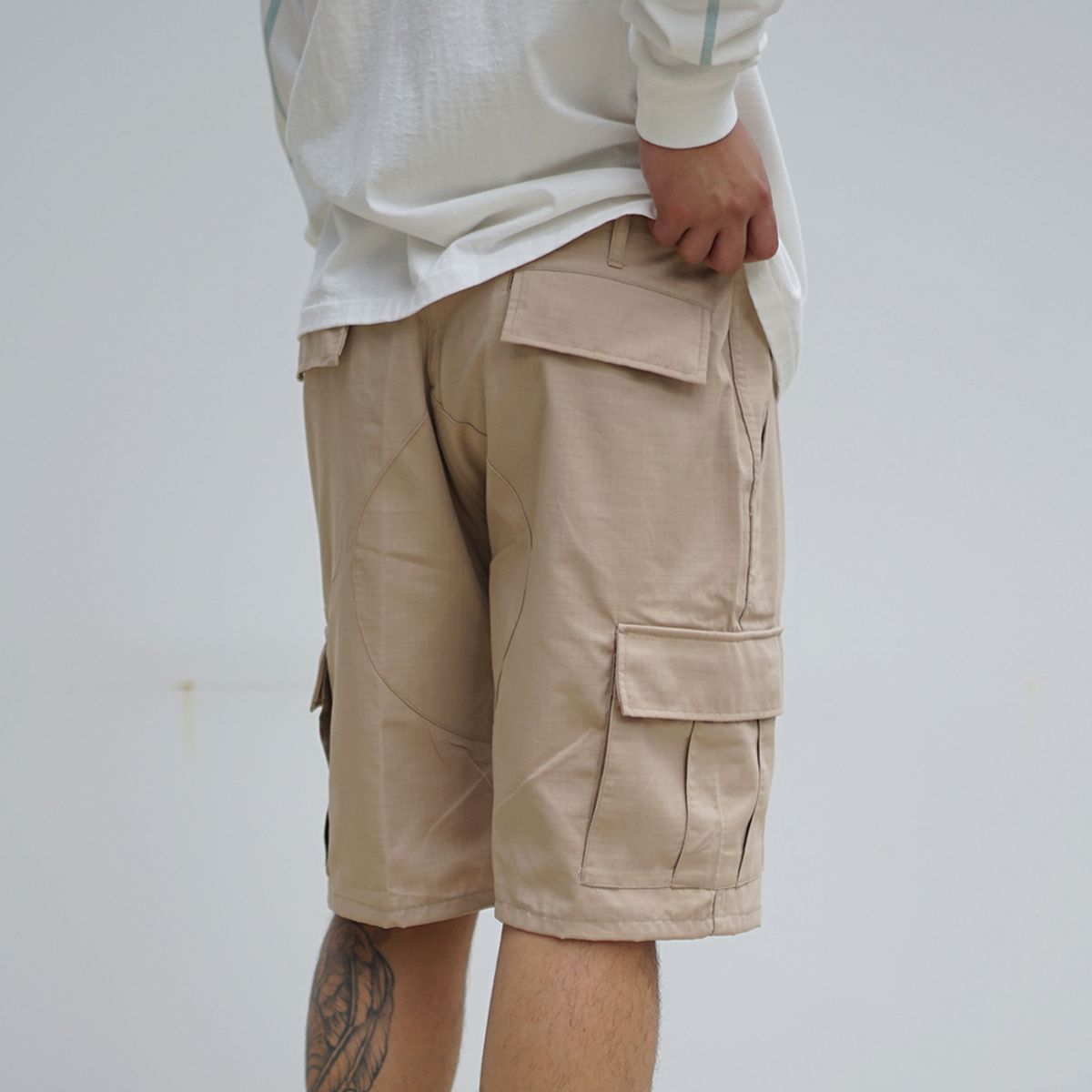 와이엠씨엘케이와이(YMCL KY) BDU Ripstop Short Pants - Khaki