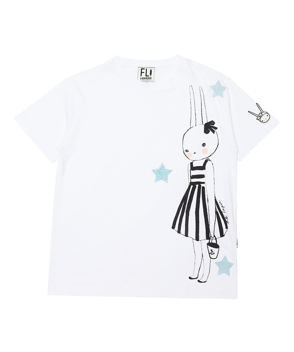 피피라핀(FIFI LAPIN) 여성 여름원피스 피피 드로잉 기본 티셔츠/FS2WTS14W M-GRAY