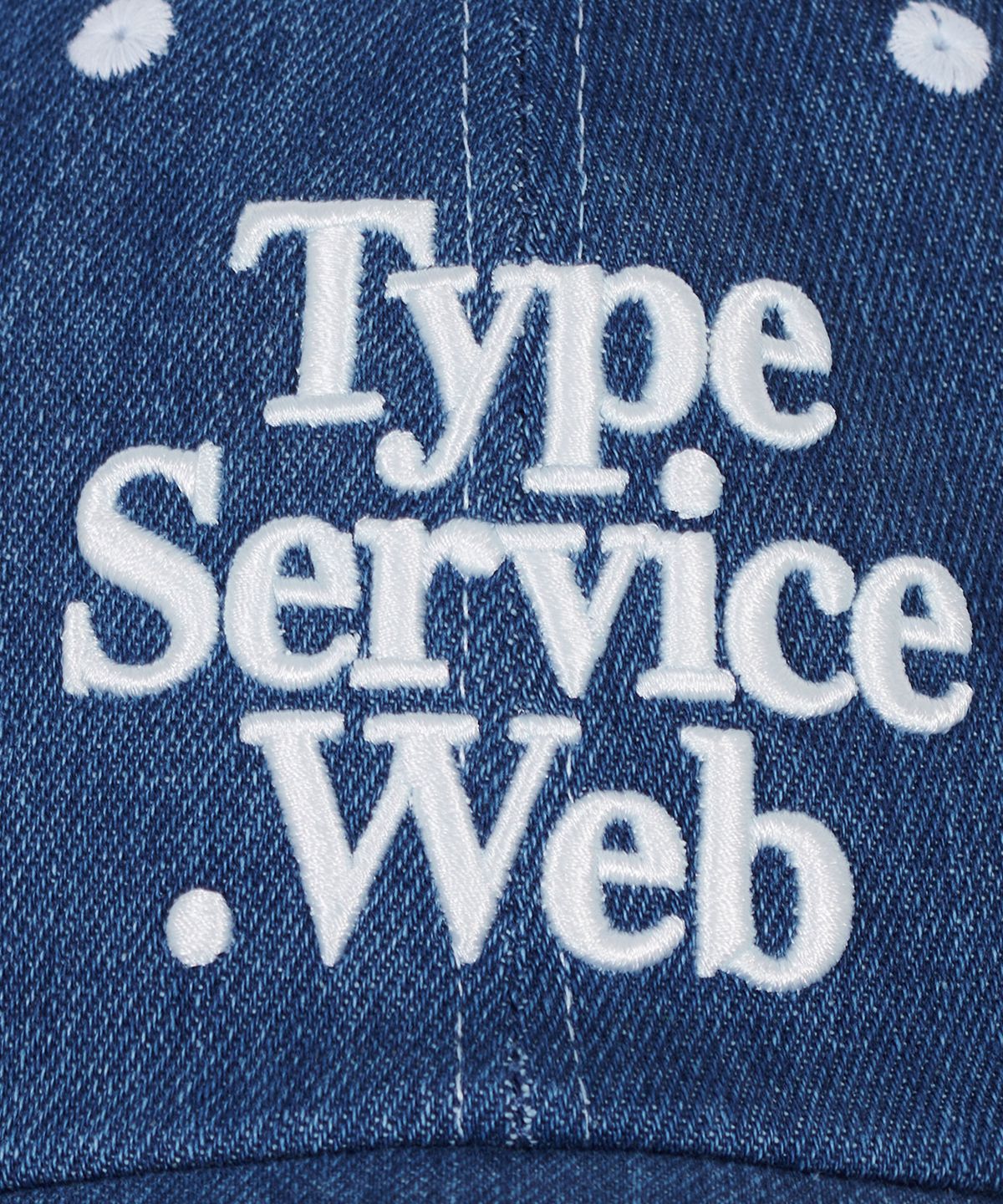 타입서비스(TYPESERVICE) Typeservice Web Stitch Cap [Indigo Denim]