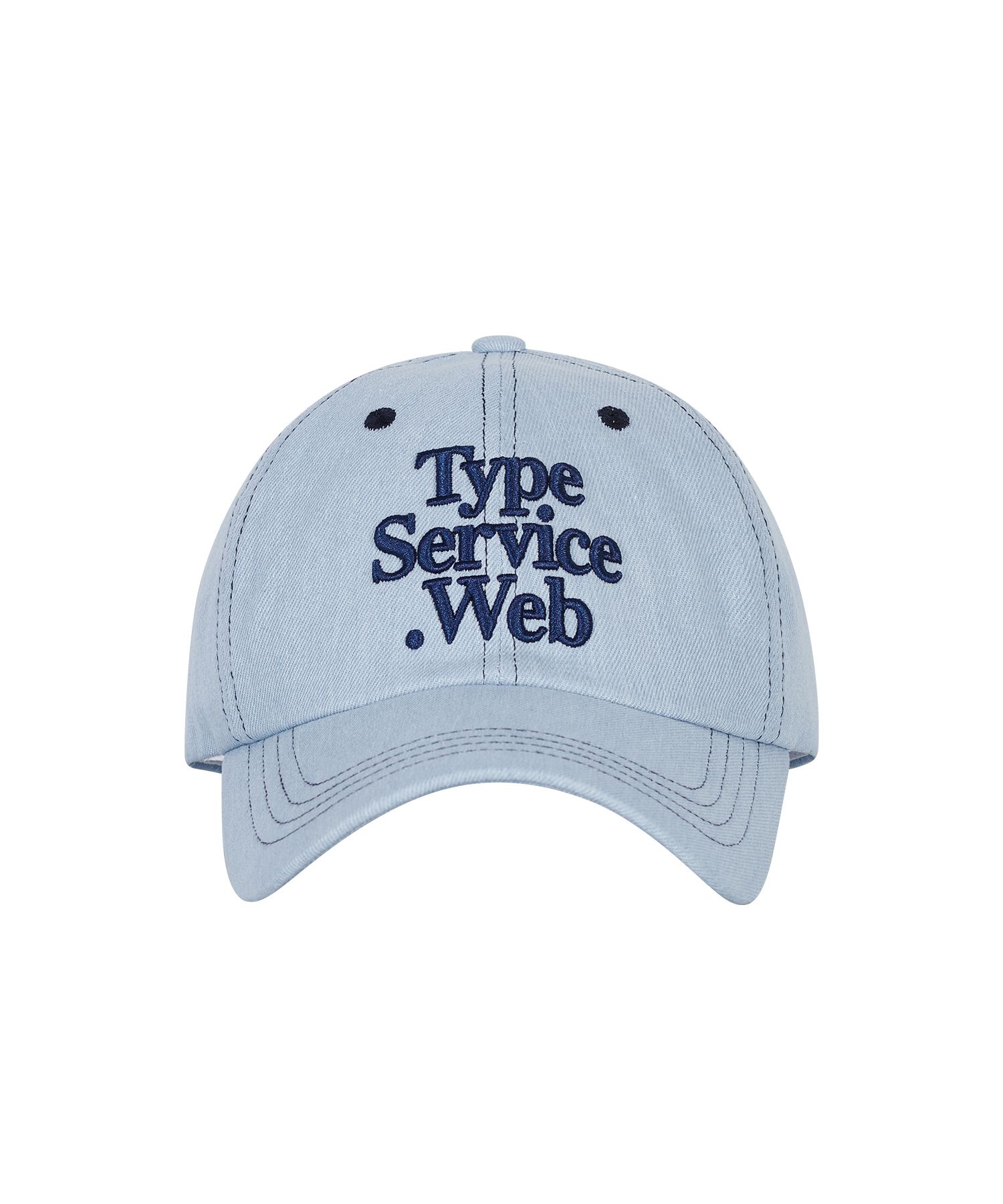 キャップ TYPESERVICE Graphic Embroidery Cap KS1131 MUSINSA | TYPESERVICE Typeservice Web Stitch Cap [Light Denim]