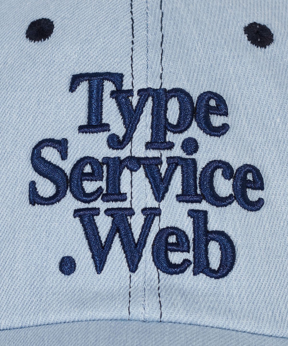 타입서비스(TYPESERVICE) Typeservice Web Stitch Cap [Light Denim]