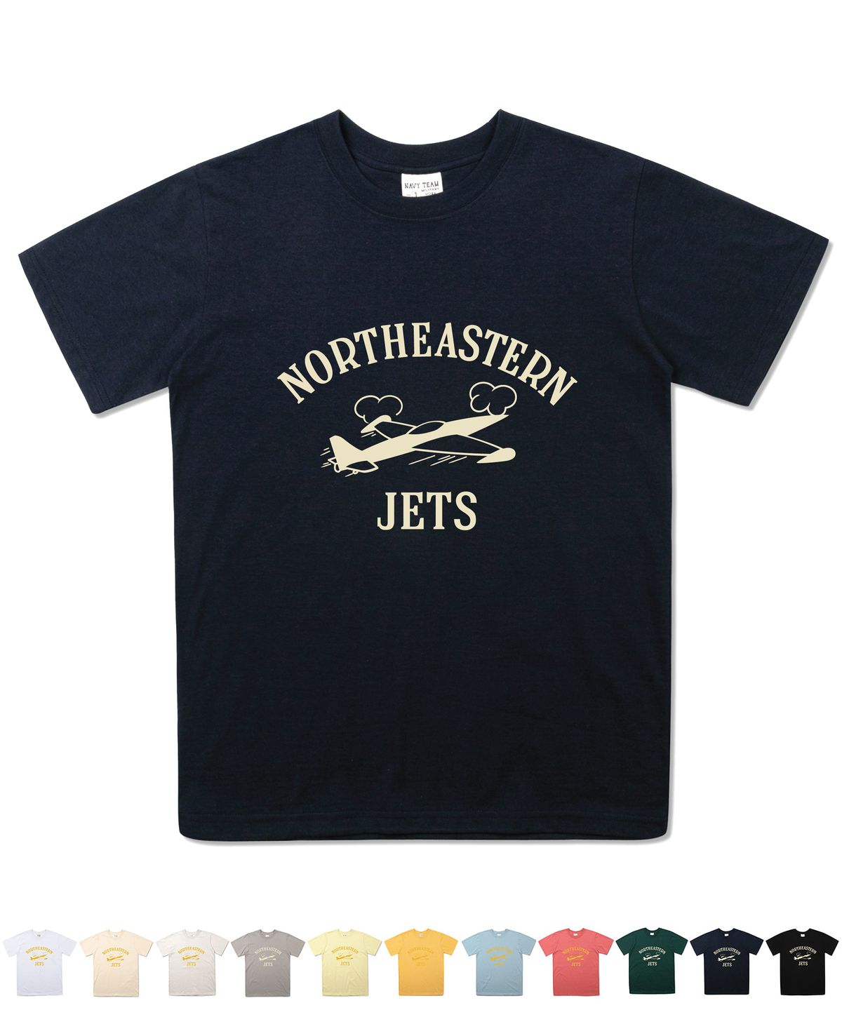 네이비팀(NAVYTEAM) NTV-NORTHEASTERN JETS SHORT SLEEVE