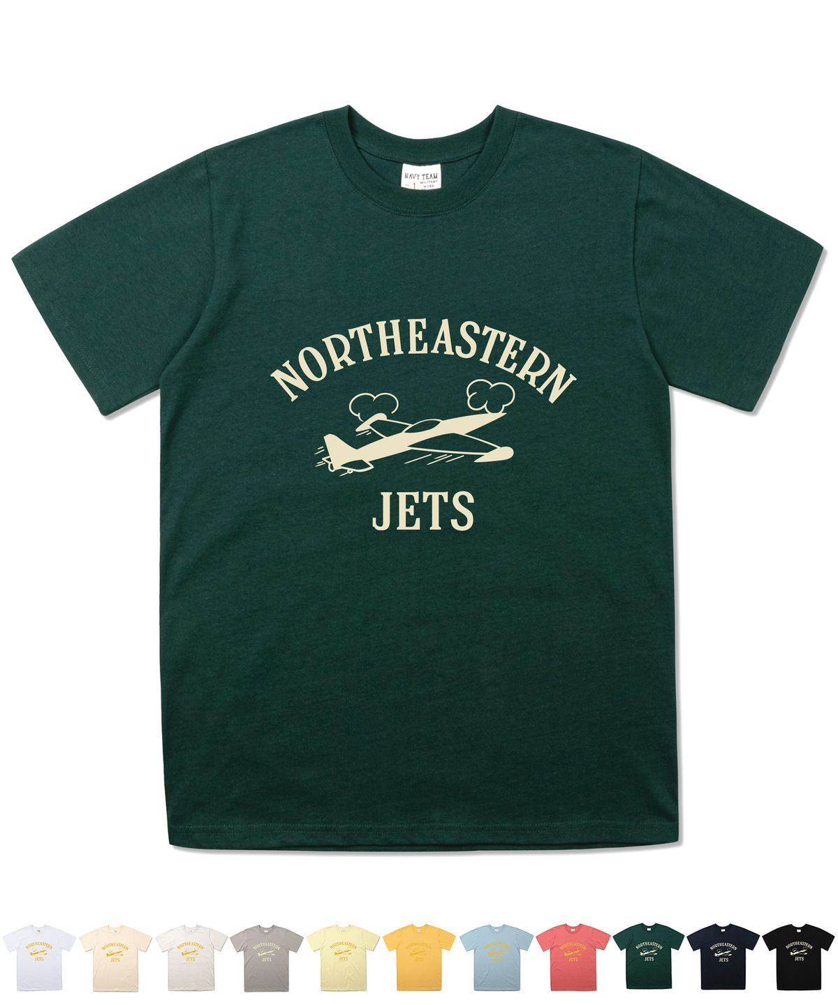 네이비팀(NAVYTEAM) NTV-NORTHEASTERN JETS SHORT SLEEVE