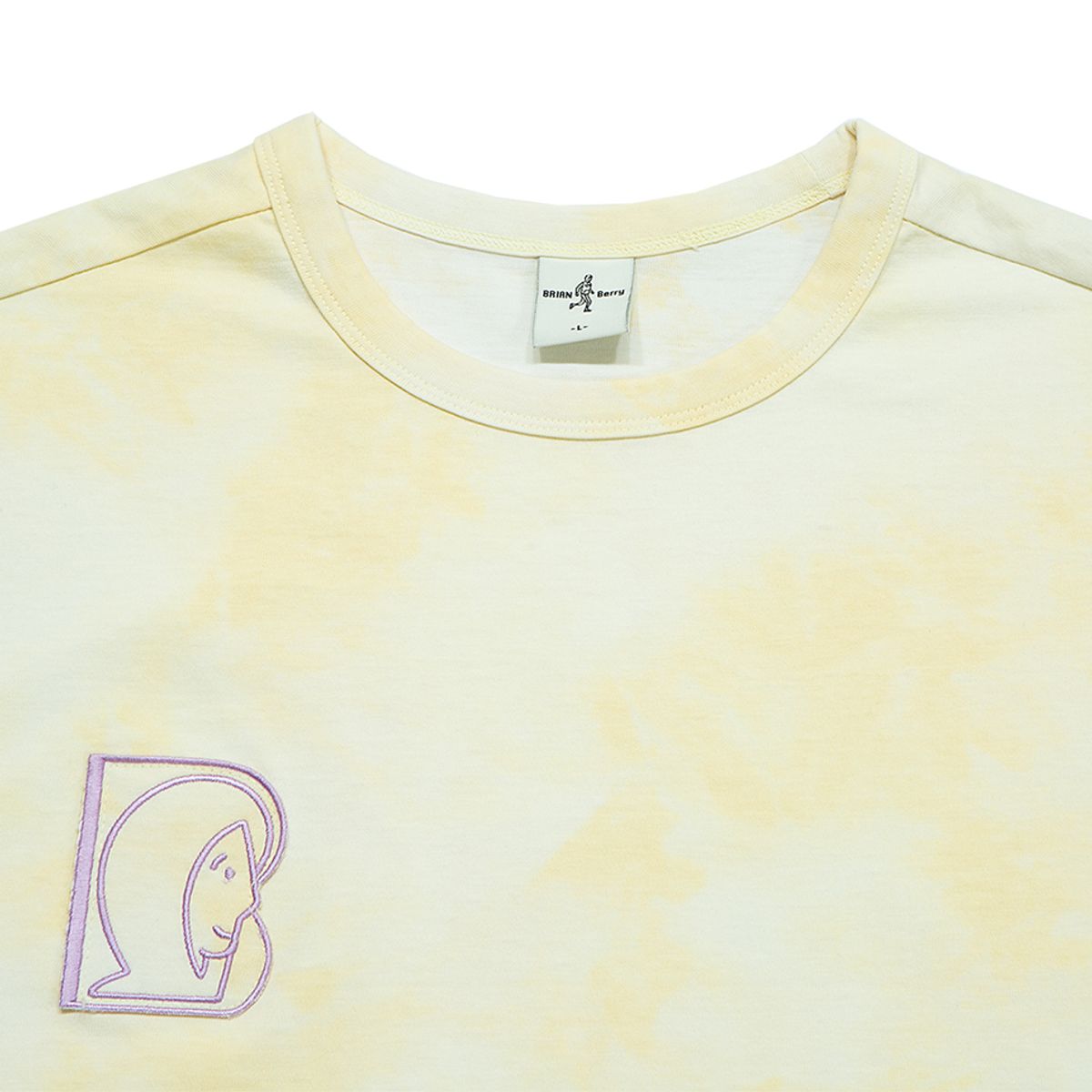브라이언베리(BRIAN BERRY) POPPY DYEING TEE_LIGHT YELLOW