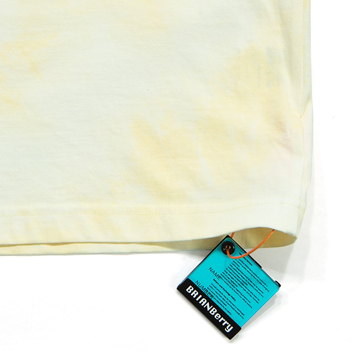 브라이언베리(BRIAN BERRY) POPPY DYEING TEE_LIGHT YELLOW