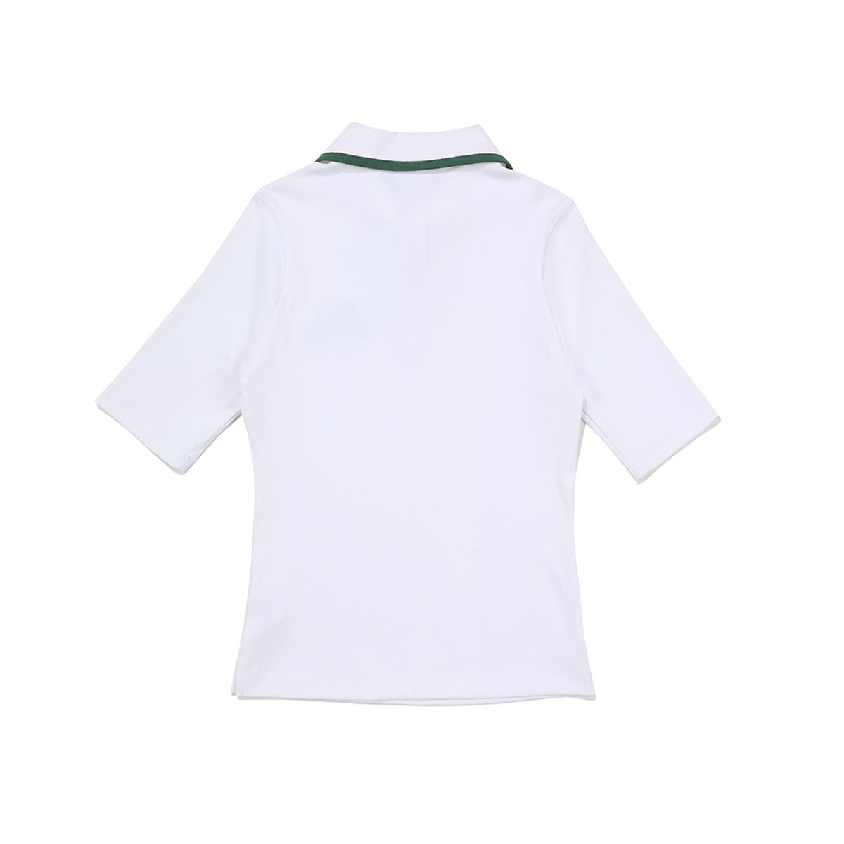 말본 골프(MALBON GOLF) Golf is Life 하프 집업 폴로 티셔츠 OFF WHITE (WOMAN)