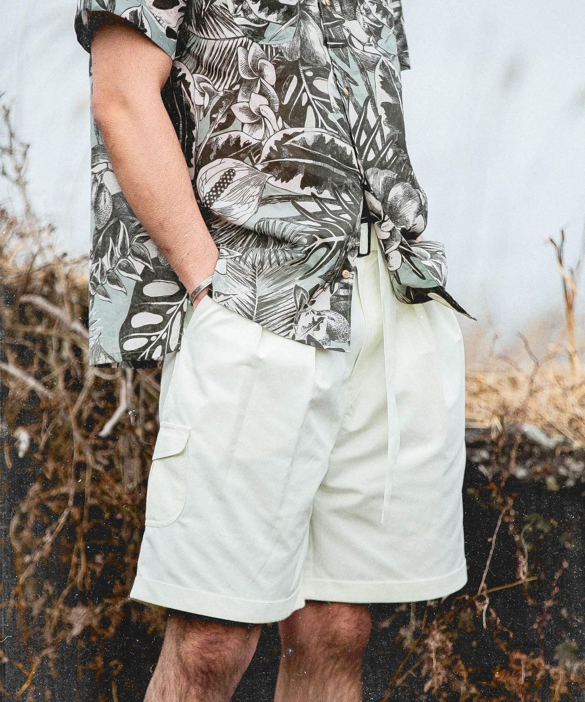 비디알(VDR) CAVALRY SHORT PANTS [Vanilla Lemon]