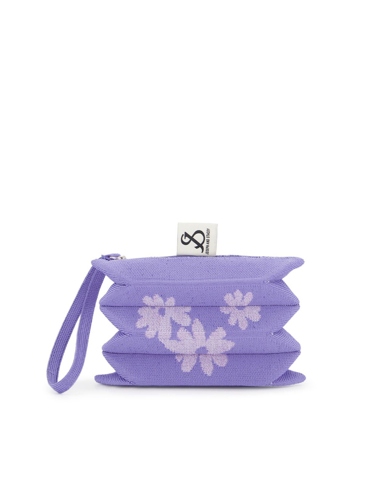 조셉앤스테이시(JOSEPH&STACEY) Lucky Pleats Pouch S Daisy Very Peri