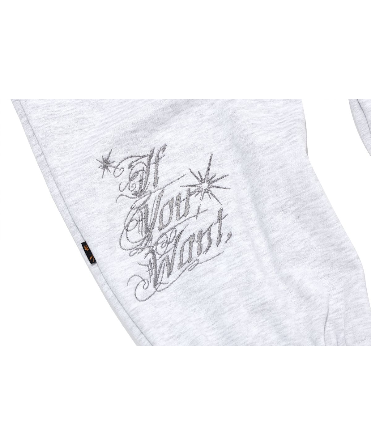 이퓨원트(IFYOUWANT) DIA balloon joger sweatpants whitegray