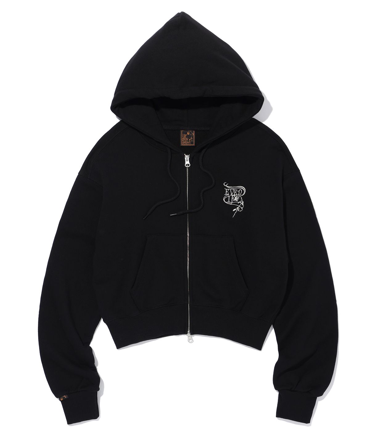 이퓨원트(IFYOUWANT) 2 WAY CROP HOOD ZIPUP black