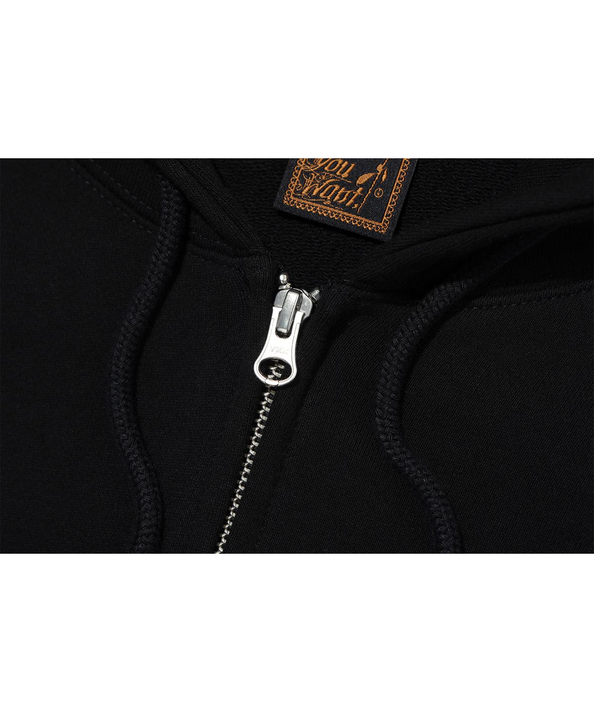 이퓨원트(IFYOUWANT) 2 WAY CROP HOOD ZIPUP black