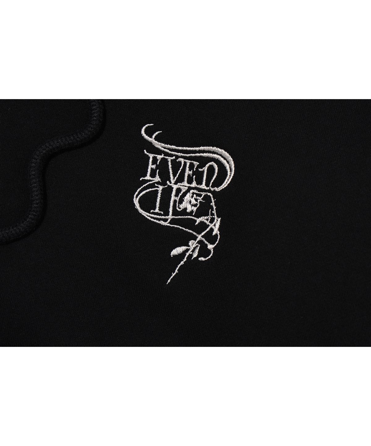 이퓨원트(IFYOUWANT) 2 WAY CROP HOOD ZIPUP black