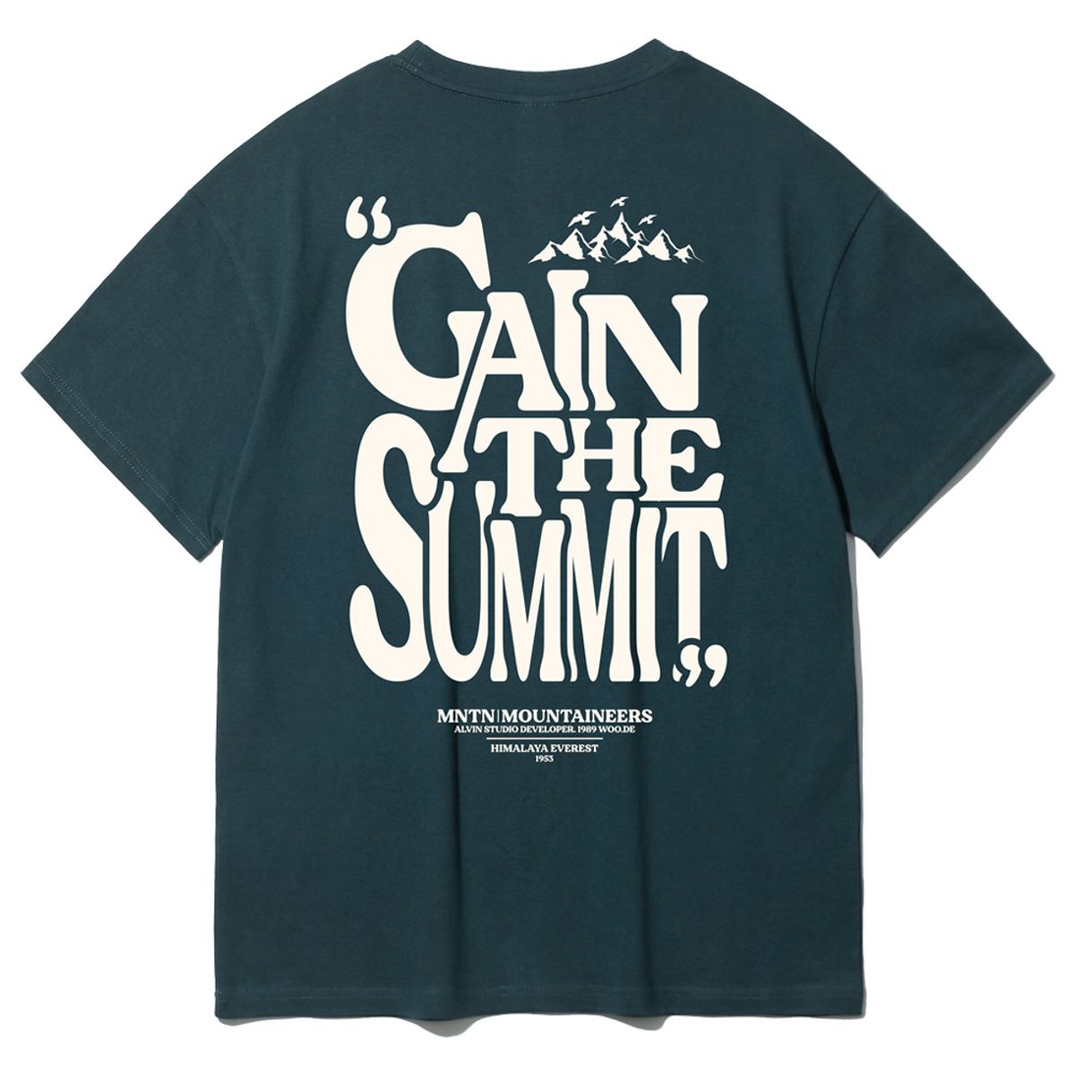 앨빈클로(ALVINCLO) GAIN THE SUMMIT 오버핏 반팔티 AST3952 (4 COLOR)