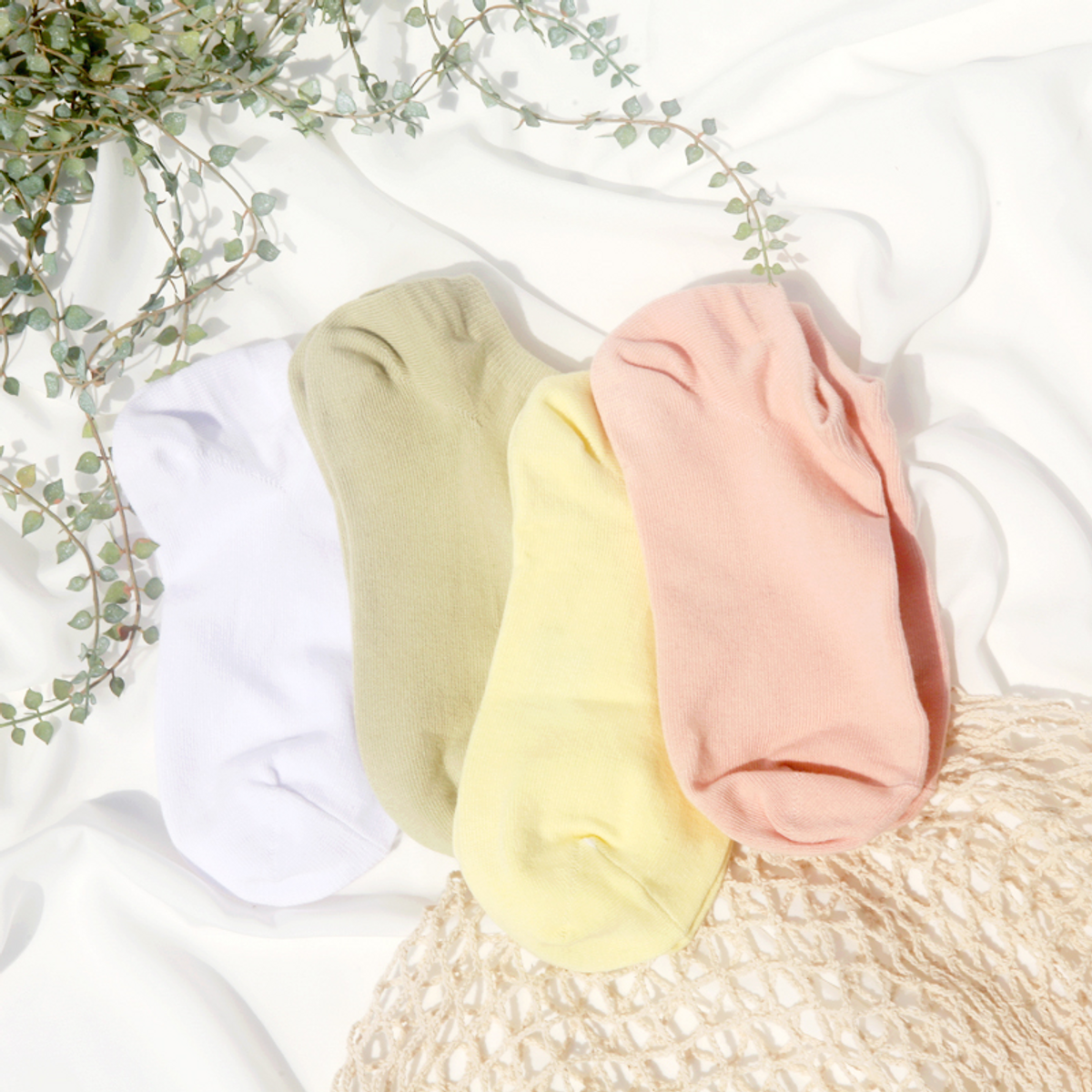 삭스에이(SOCKSA) [7PACK] SOXA  시그니처168N 무지 넌슬립 스니커즈 앵클삭스