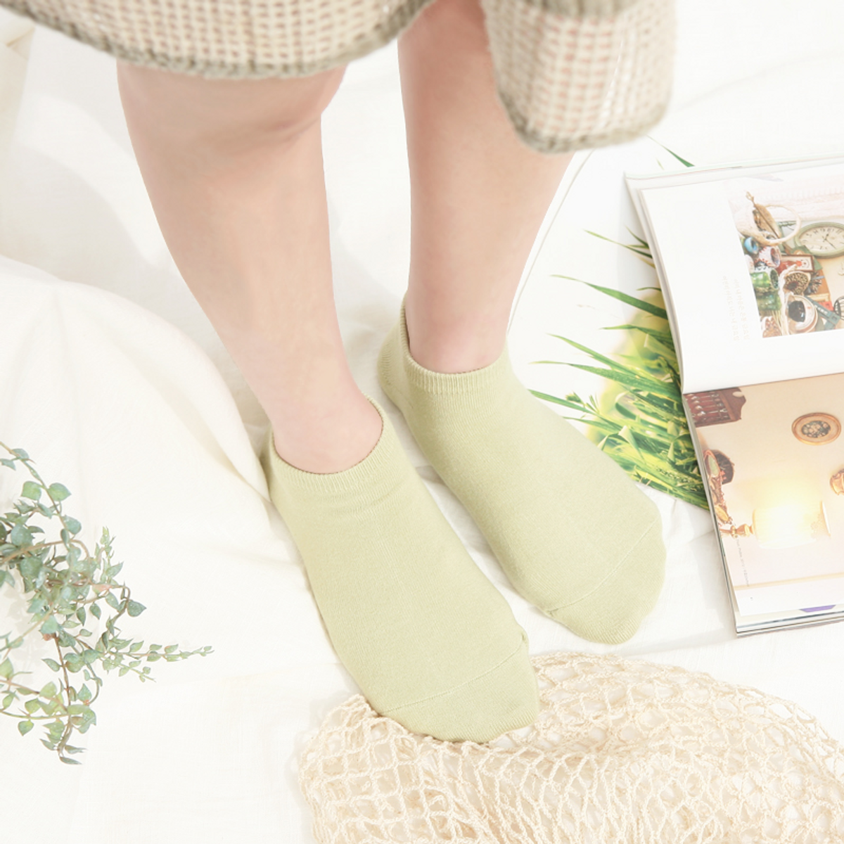 삭스에이(SOCKSA) [7PACK] SOXA  시그니처168N 무지 넌슬립 스니커즈 앵클삭스