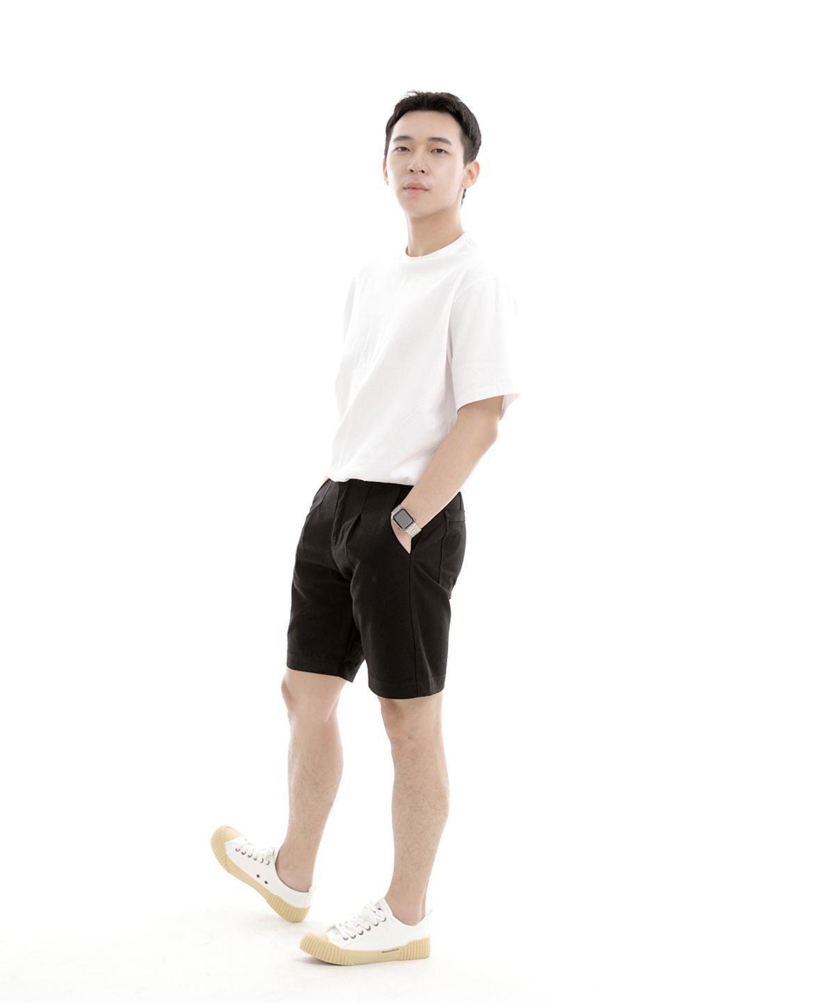 세인트크루(SAINTCREW) 컴포 하프밴드 쇼츠 CH-1201 블랙