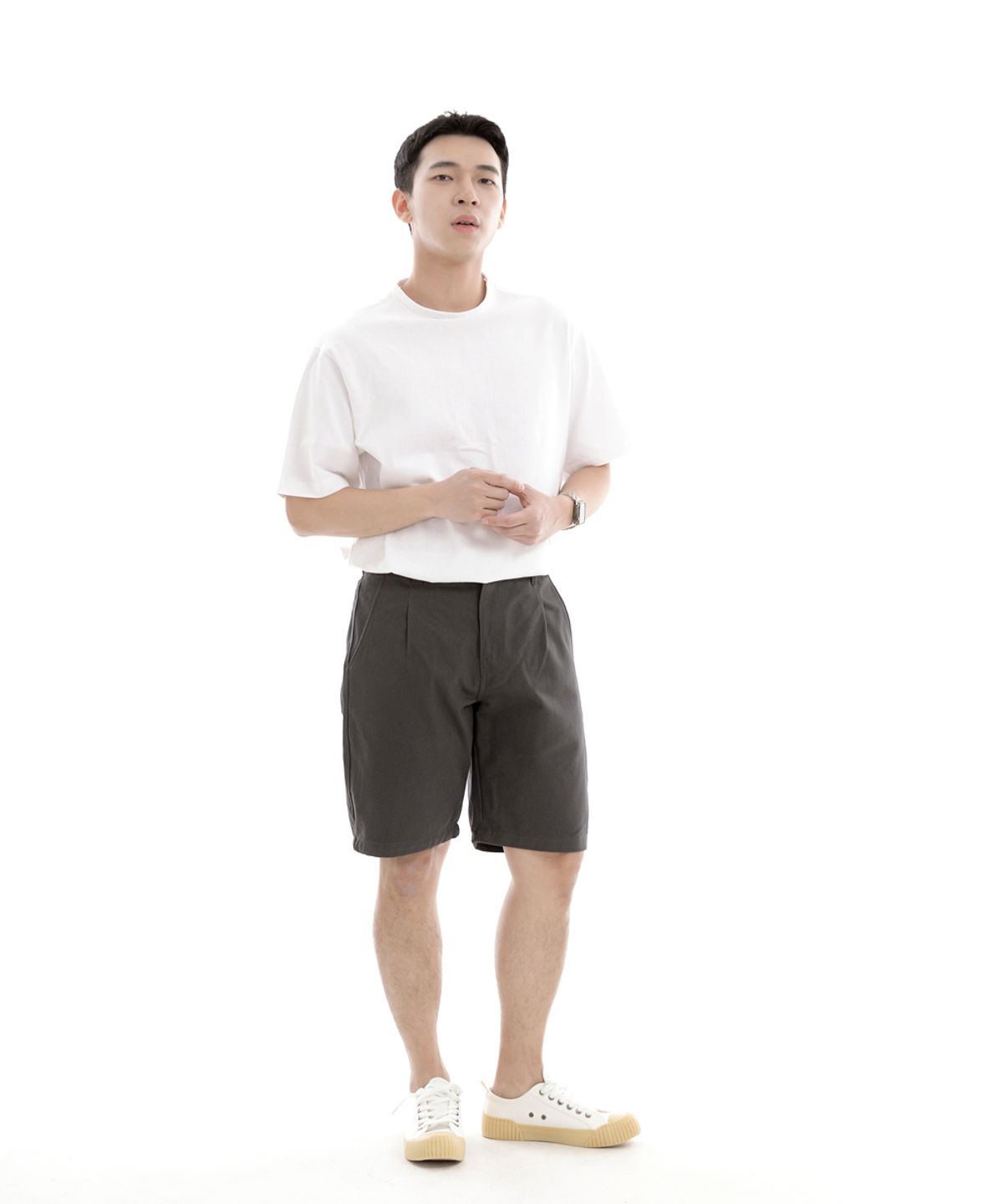 세인트크루(SAINTCREW) 컴포 하프밴드 쇼츠 CH-1201 다크그레이
