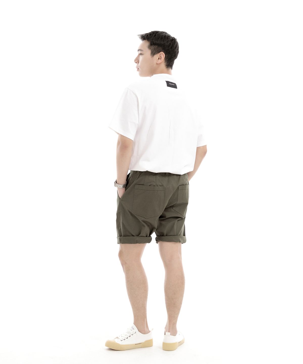 세인트크루(SAINTCREW) 컴포 하프밴드 쇼츠 CH-1201 카키