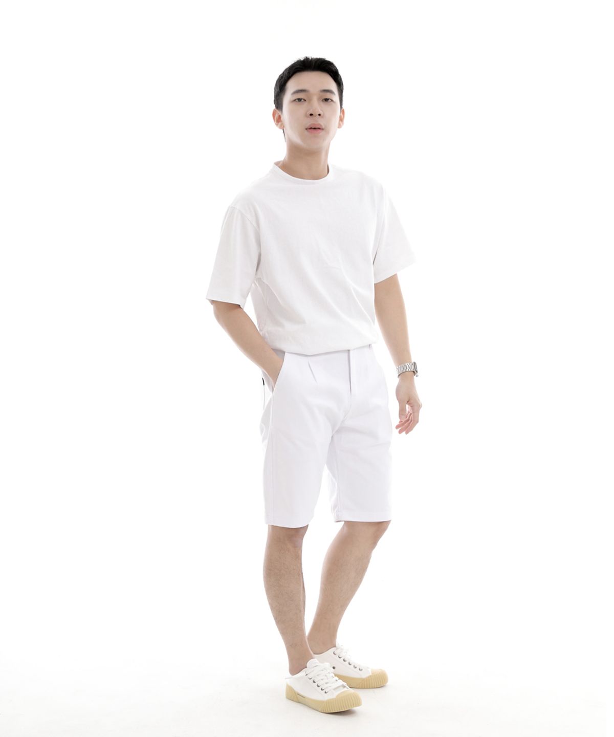 세인트크루(SAINTCREW) 컴포 하프밴드 쇼츠 CH-1201 화이트